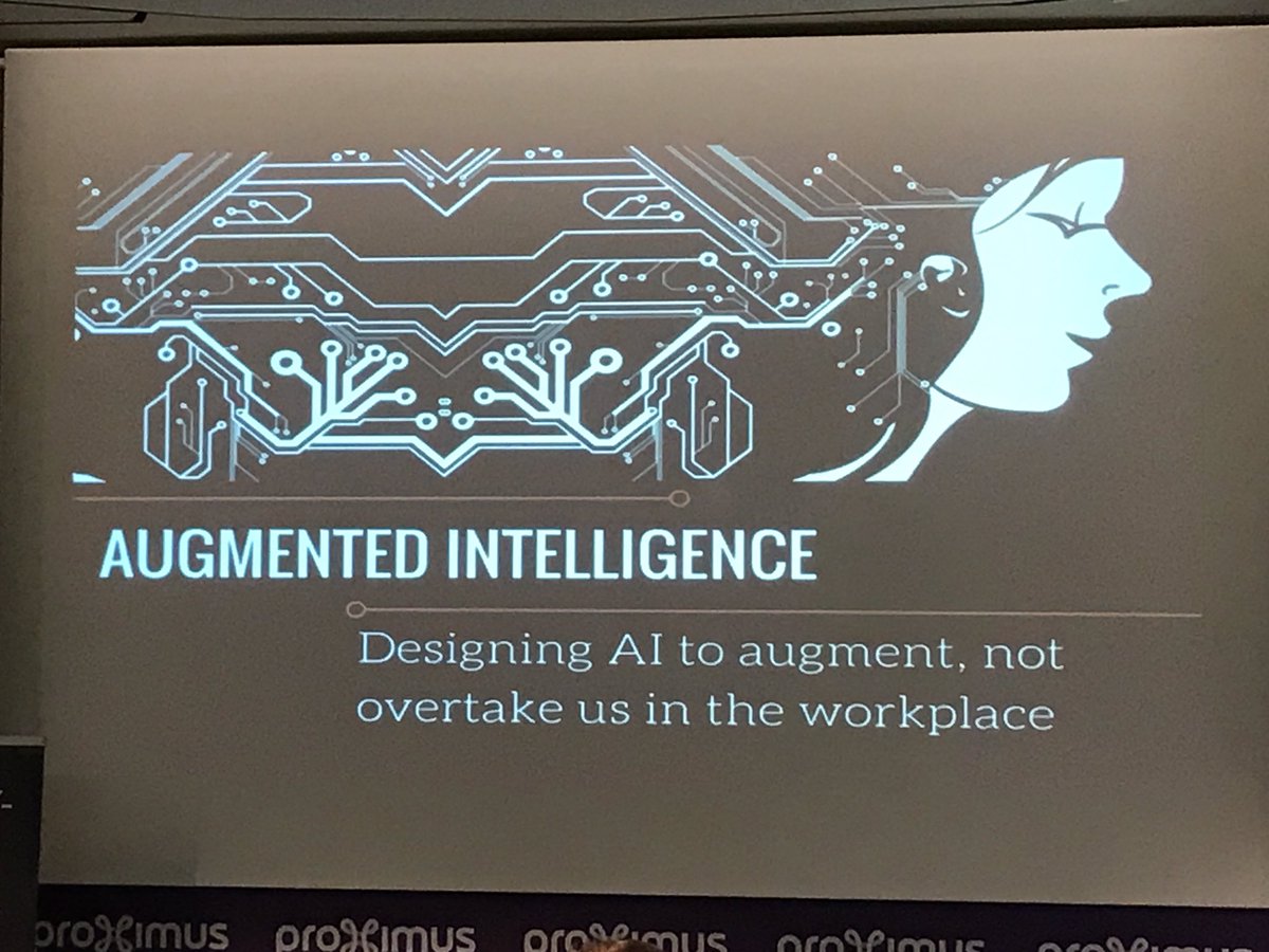 ElCools's tweet photo. #AI Artificial will become Augmented by @dannydevriendt @Coolz0r @LAVAconsult #smdayBE https://t.co/TwfegMcqUk