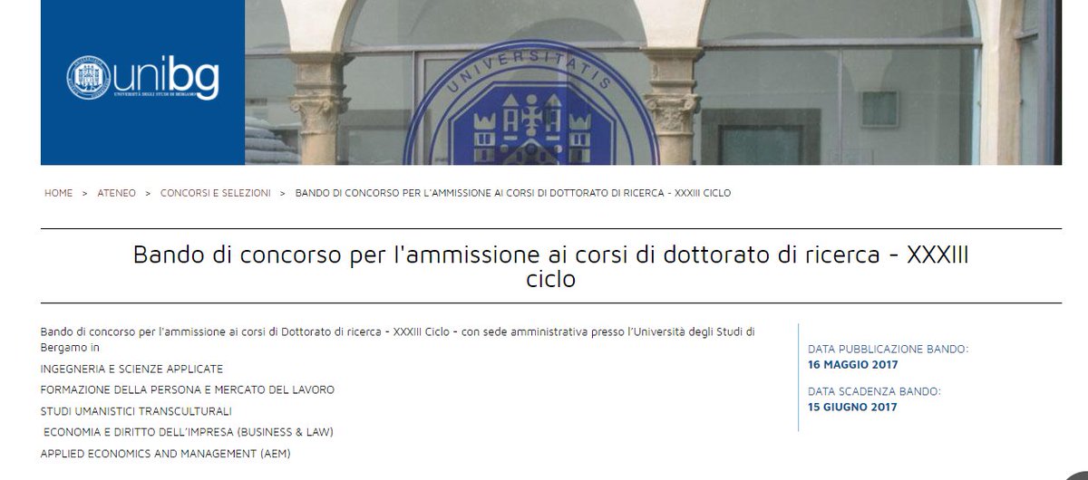ADAPT_bulletin's tweet photo. Anche quest'anno 31 posizioni #dottorato @UniBergamo @adaptland per studiare il futuro del lavoro. Grati per i RT. https://t.co/CfpPbSLBtV https://t.co/AZDRrqvAeW
