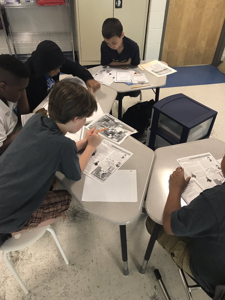 OESMrsC's tweet photo. Escape the room breakout! Students are solving challenges using ela skills to unlock the key! @OESrockSTARS https://t.co/ks56MV0WtK