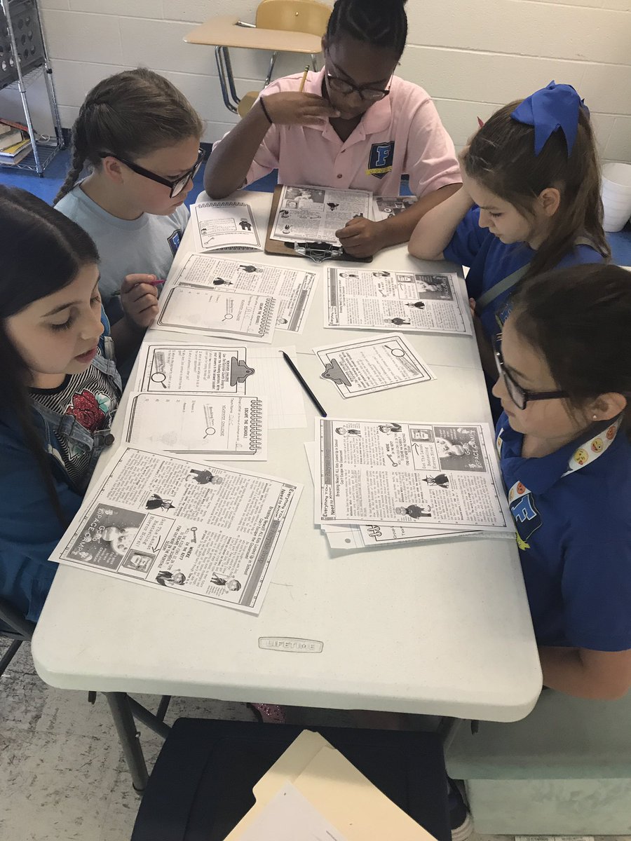 OESMrsC's tweet photo. Escape the room breakout! Students are solving challenges using ela skills to unlock the key! @OESrockSTARS https://t.co/ks56MV0WtK