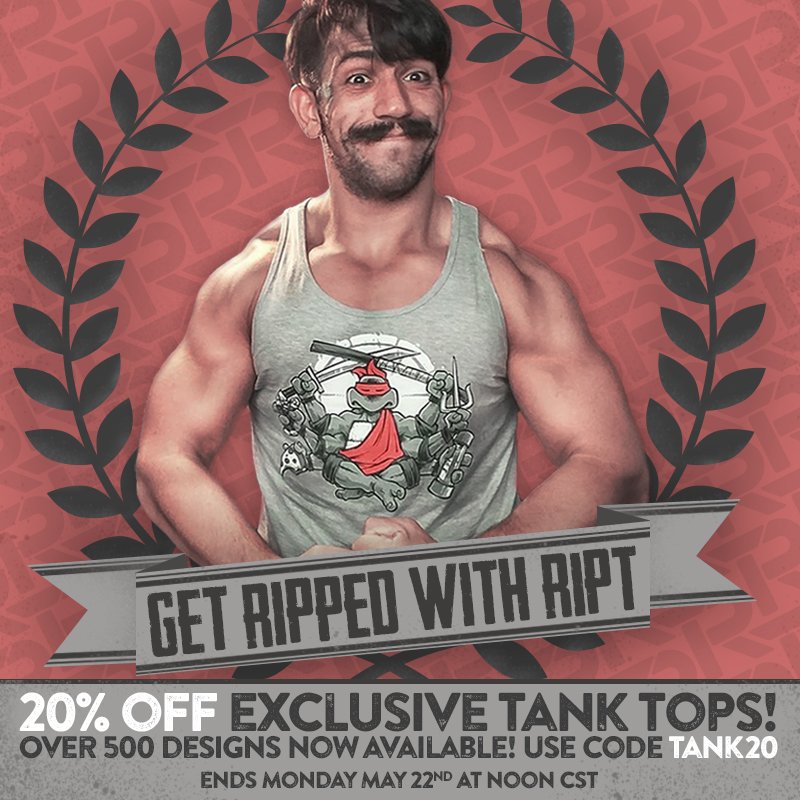 riptapparel's tweet photo. Get #RippedWithRIPT with newly restocked tanks! Use code TANK20 to get 20% off our #exclusive tank collection! https://t.co/9drL29hEEN https://t.co/B4QazBS6We
