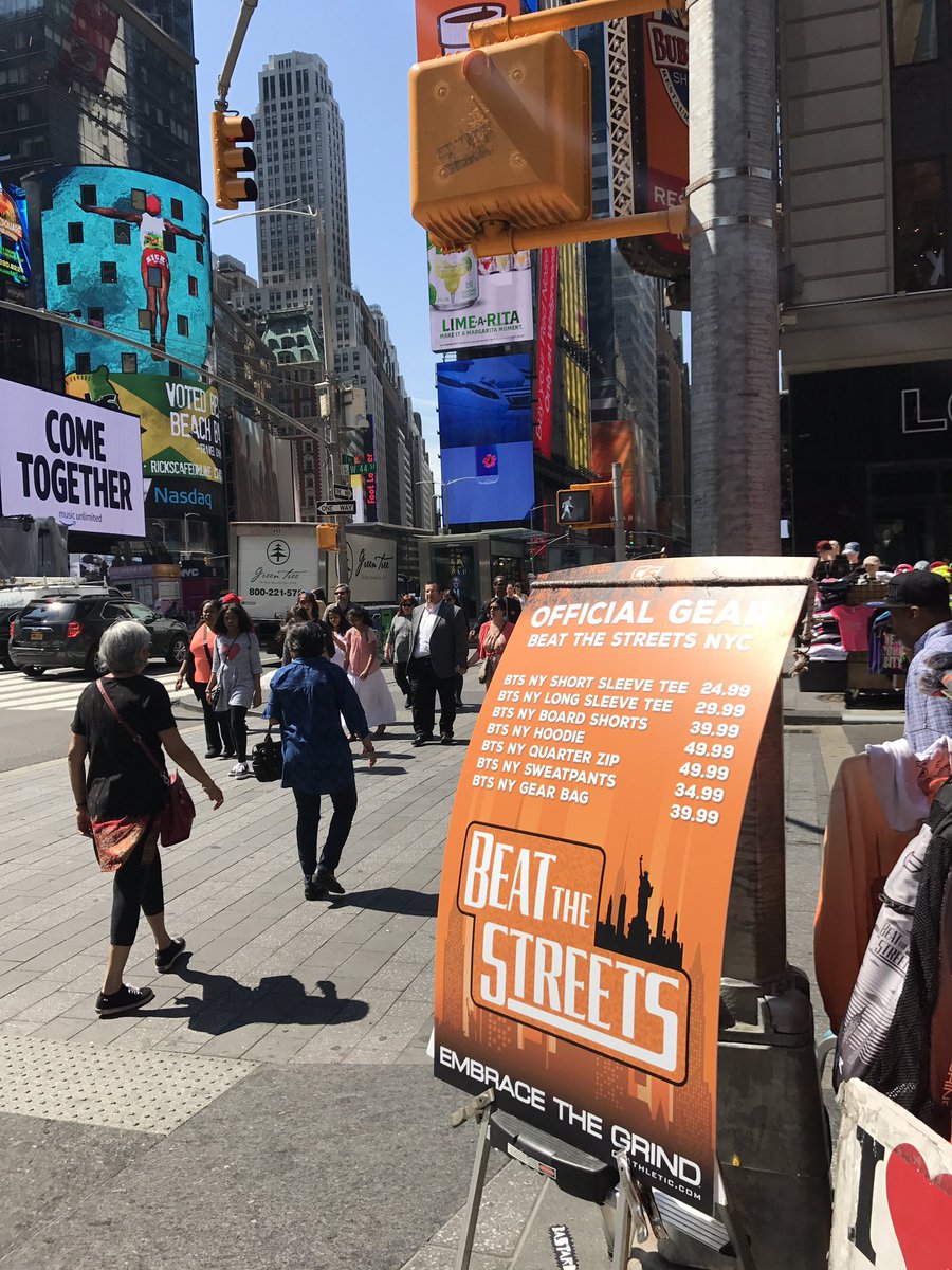 OFFICIAL BTS NYC Gear on 46th and Broadway! #NYC #BTS #TimeSquare