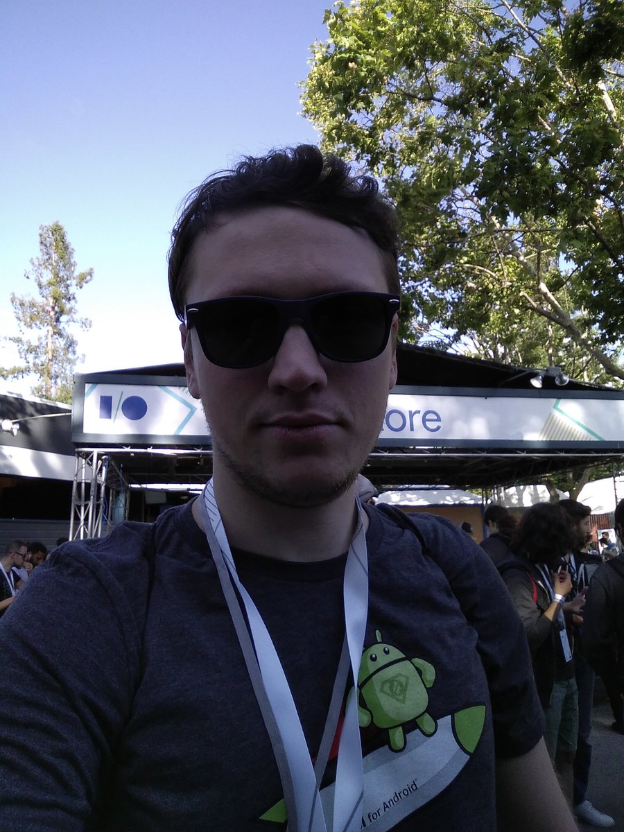 AlexeyBuzdin's tweet photo. #googleio17 #io17 is starting in a couple of hours! Representing @gdgriga today. + @jrebel forAndroid. Thanks @shelajev for the shirt! https://t.co/qswKvziN0b