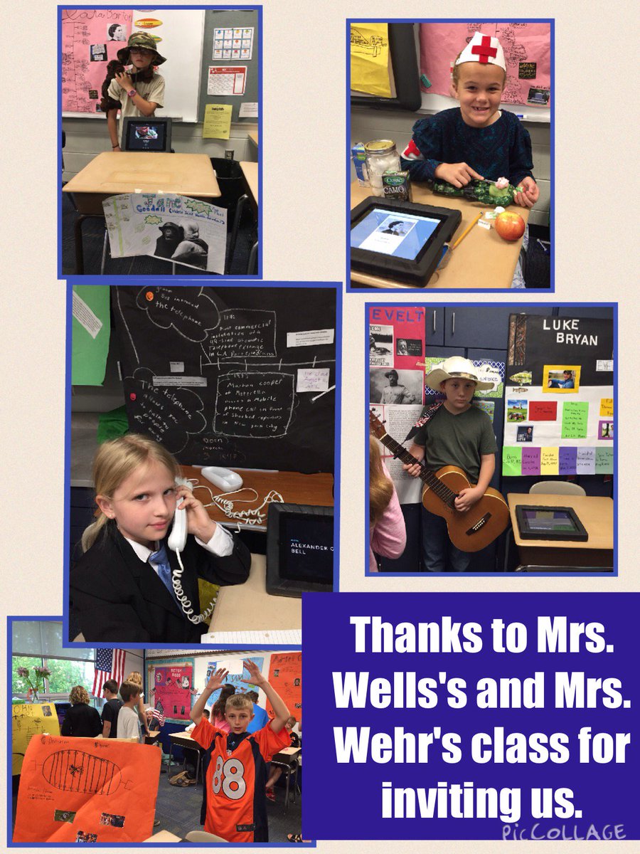 5BBIS's tweet photo. What a wonderful Wax Museum!  Thanks for inviting us Mrs. Wells and Mrs. Wehr's classrooms.   athletes, singers, scientists #bisrocks https://t.co/JpCWYJ78My