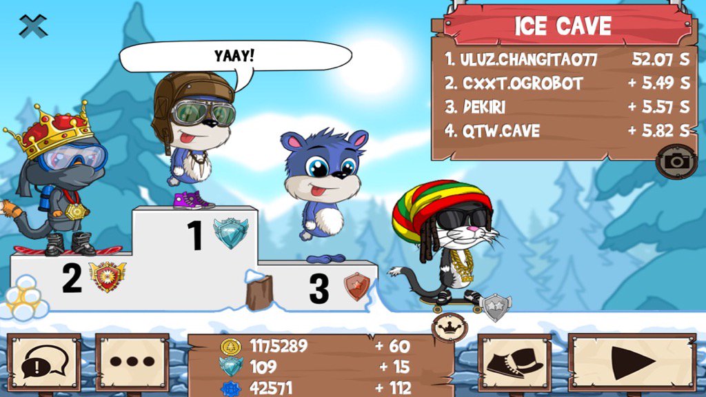 Changita007's tweet photo. Get on my level, son! #funrun2 #OGRobot #Dekiri #Cave https://t.co/lhU88Xod30