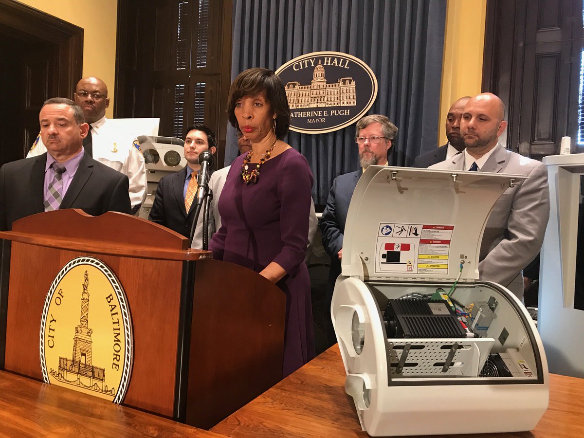 MayorPugh50's tweet photo. Safety is our #1 priority as we implement the new #ATVES program which includes Red Light, Speed, and now Truck Height Enforcement Cameras. https://t.co/JolPHsRFZx