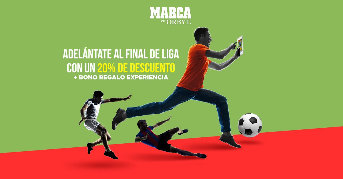¡OFERTÓN DE LIGA! MARCA con 20% dto. + Regalo Bono Experiencia.
bit.ly/2pWIb5W