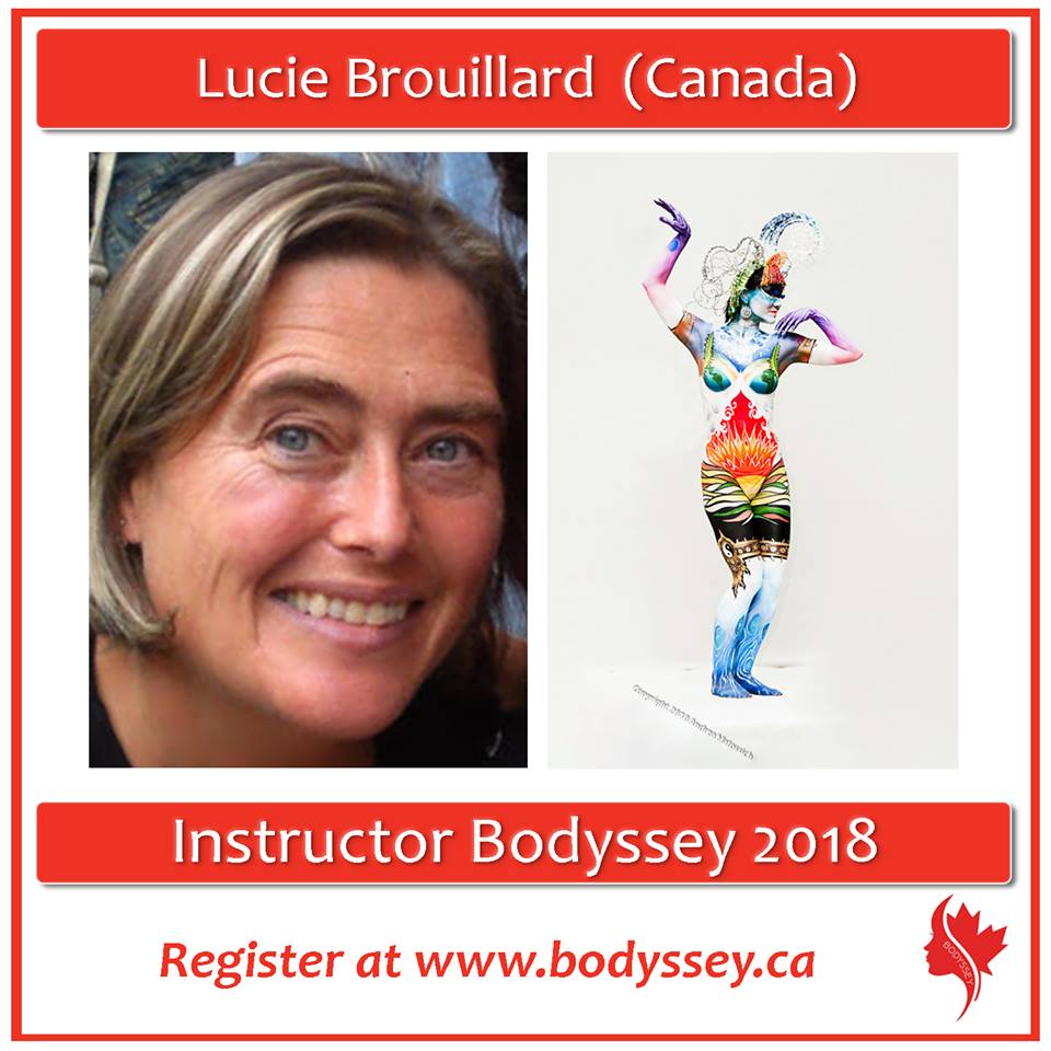TBodyssey's tweet photo. #Bodyssey announces award winning face and body painter Lucie Brouillard! Learn from the best #CAFABA #BODYPAINT #bodyart don't miss out! https://t.co/TLpeiDmPiy