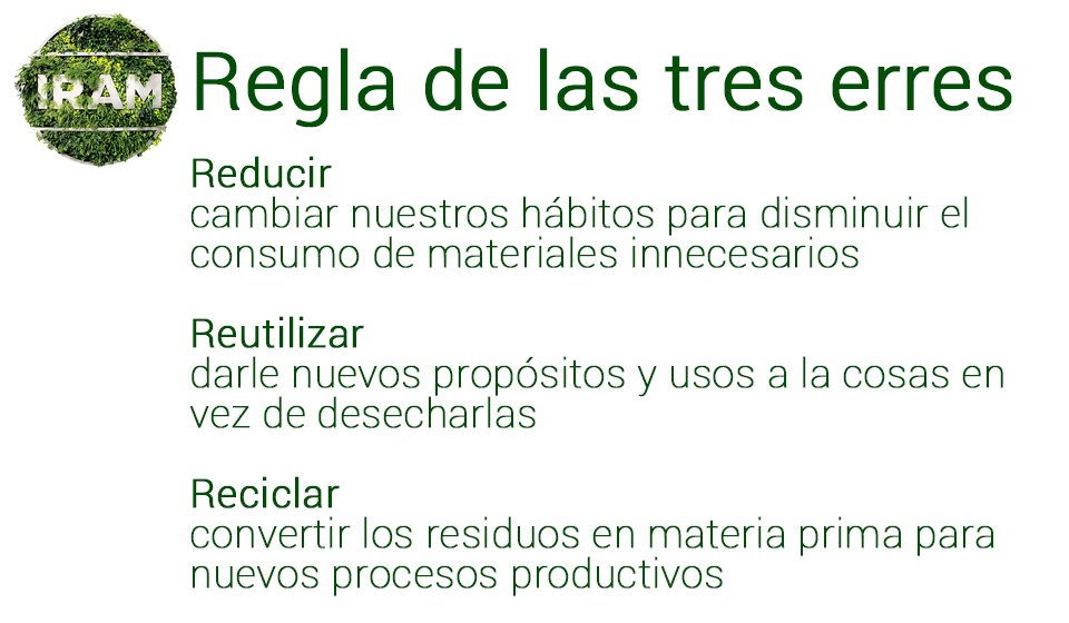 IRAM ar Twitter “El DíaMundialdelReciclaje es una buena