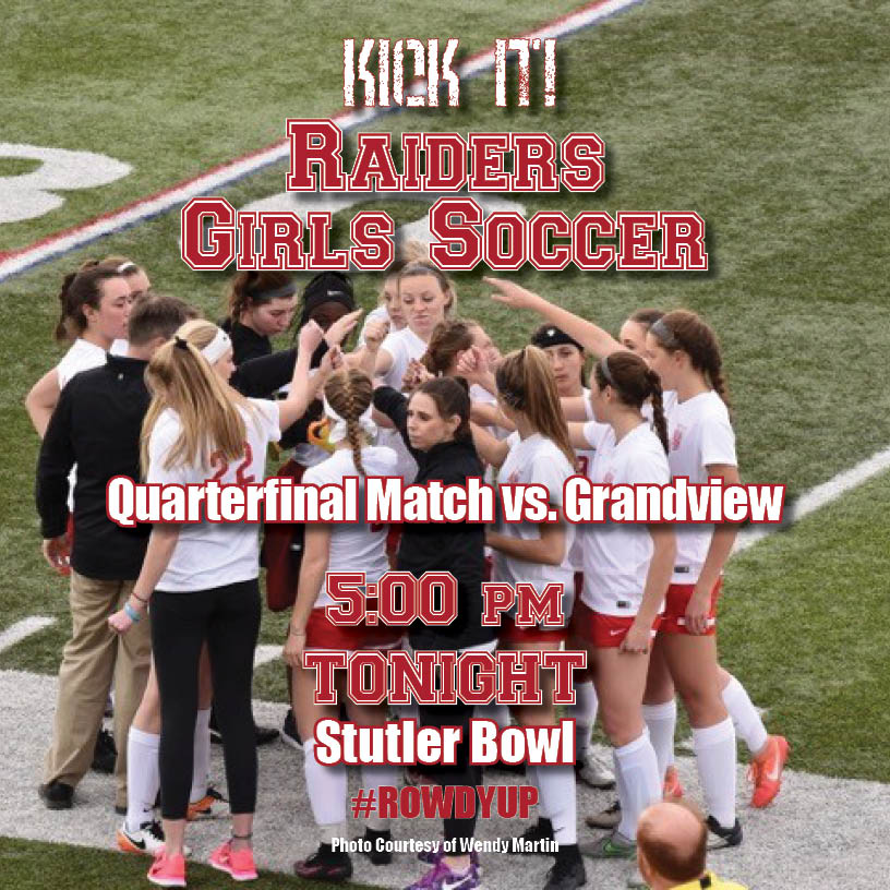 TONIGHT: Time to root for the Raiders! <a href="/RJHSGDSoccer/">RJHS Girls Soccer</a> in the 5A quarterfinals against the Grandview Wolves, 5:00 pm. #GoRaiders #roadtostate