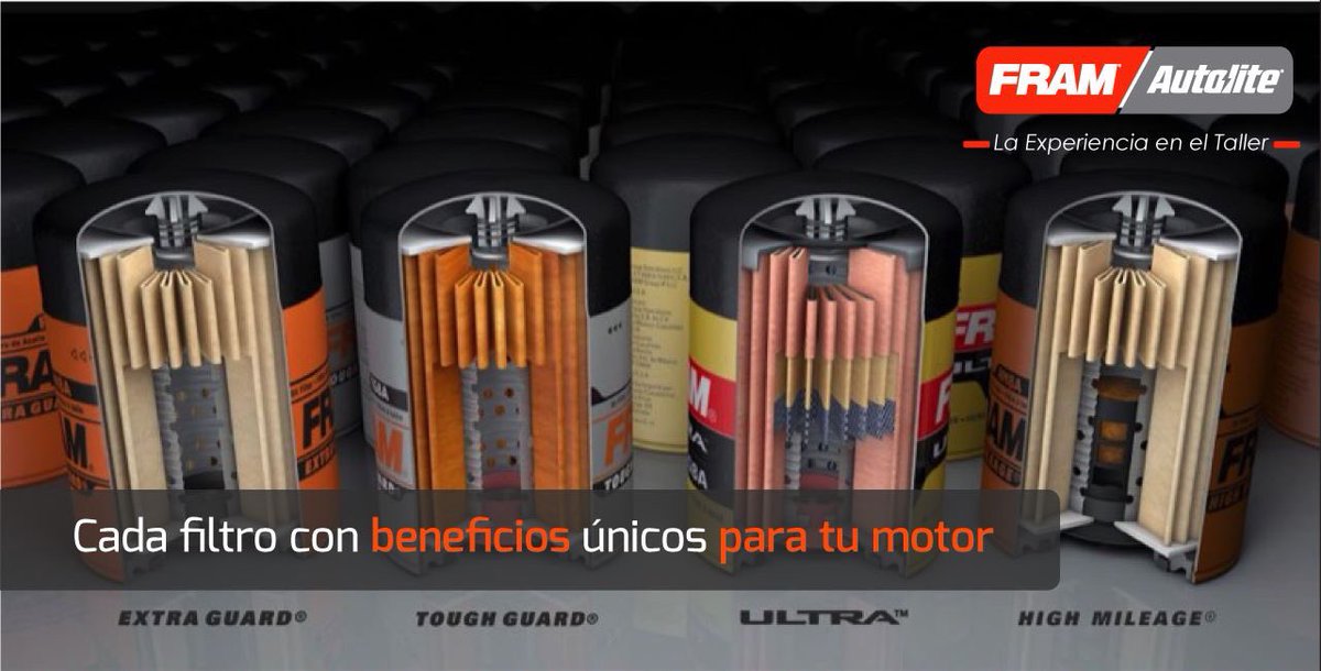 framgroupmx's tweet photo. Dinos que filtro usas y te decimos como esta tu máquina. Con filtros #FRAM elimina hasta el 99% de impurezas #EligeLoMejor https://t.co/YBKjcPzGhV
