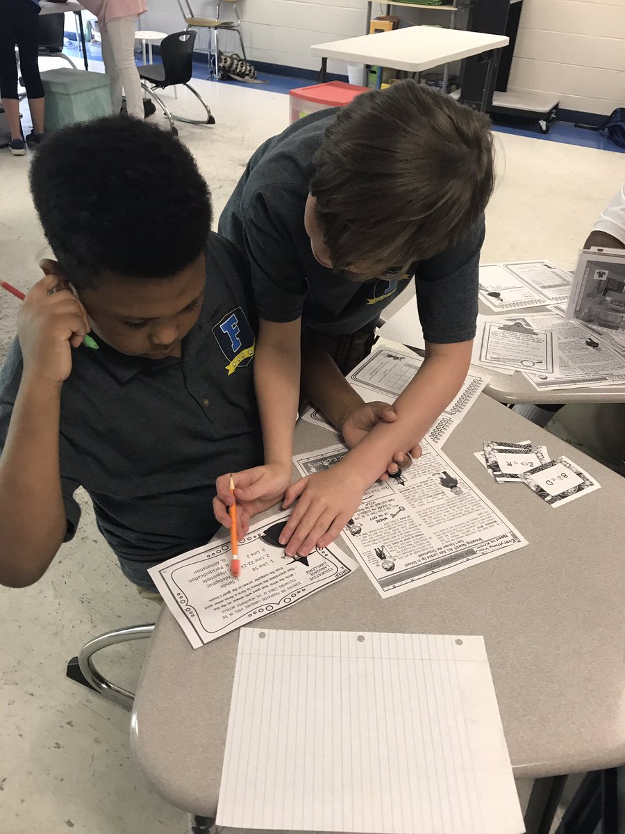 OESMrsC's tweet photo. Students are using ela skills to escape the room! @OESrockSTARS https://t.co/lJ8rAT7lFf