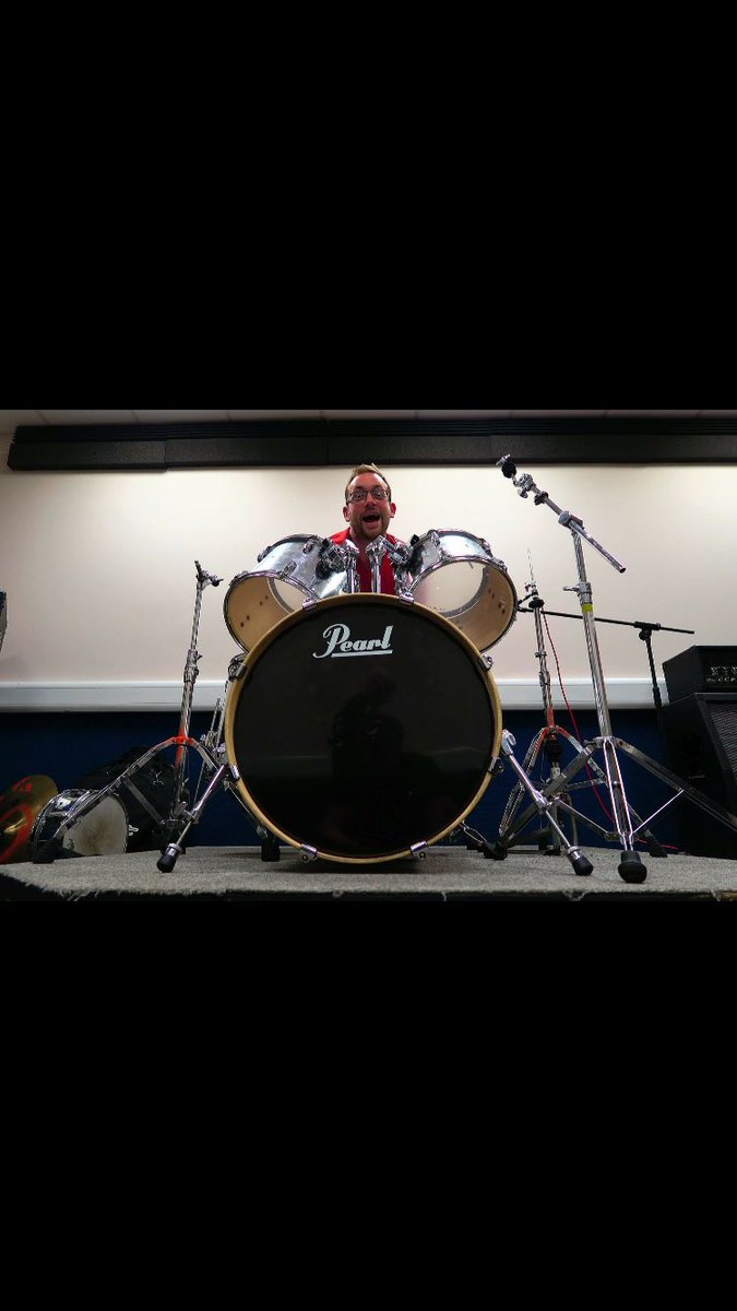 beyondtrepid's tweet photo. @supermayman the red neck drummer https://t.co/OW5DVYXEB6