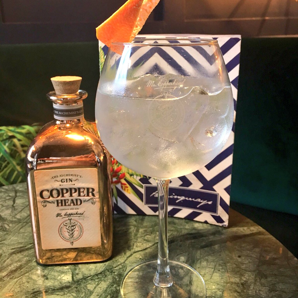 HemingwaysBar's tweet photo. Our #bartenders enjoying #gintraining today with @CopperheadGin. It definitely beats going out in the #rain 🌧 https://t.co/pmGL9f0tKs #SW19 https://t.co/dIfwRPZfSh