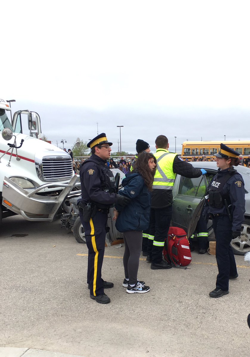 GrantTherrien's tweet photo. Arrive alive! Don't Text and Drive.
#mockcrash https://t.co/YgFOZznPBU