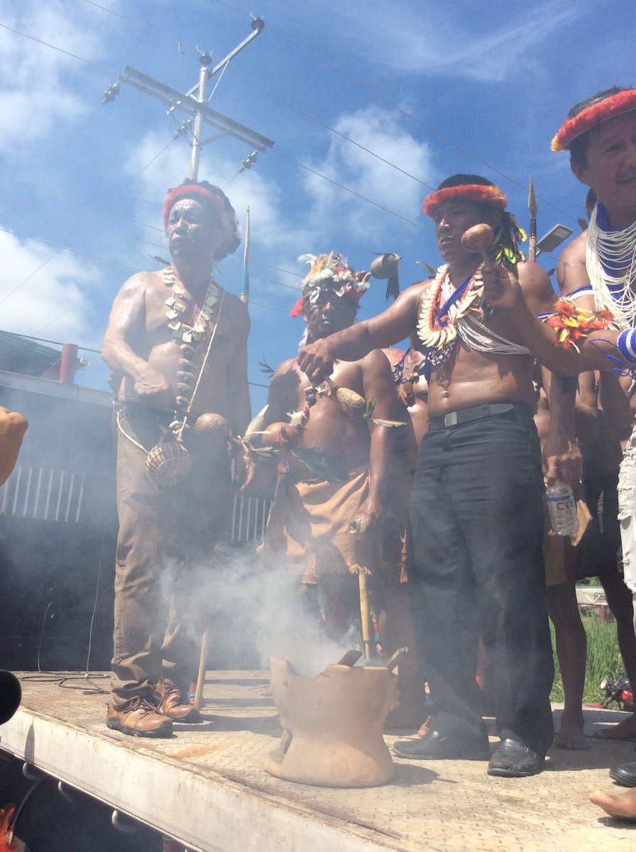 LiborioGuarulla's tweet photo. Con el soplo de las cenizas de los guerreros indígenas y la invocación del Dabukuri concluyó la marcha de los Shamanes y las maracas en PHY. https://t.co/b5nZ2aDNnL