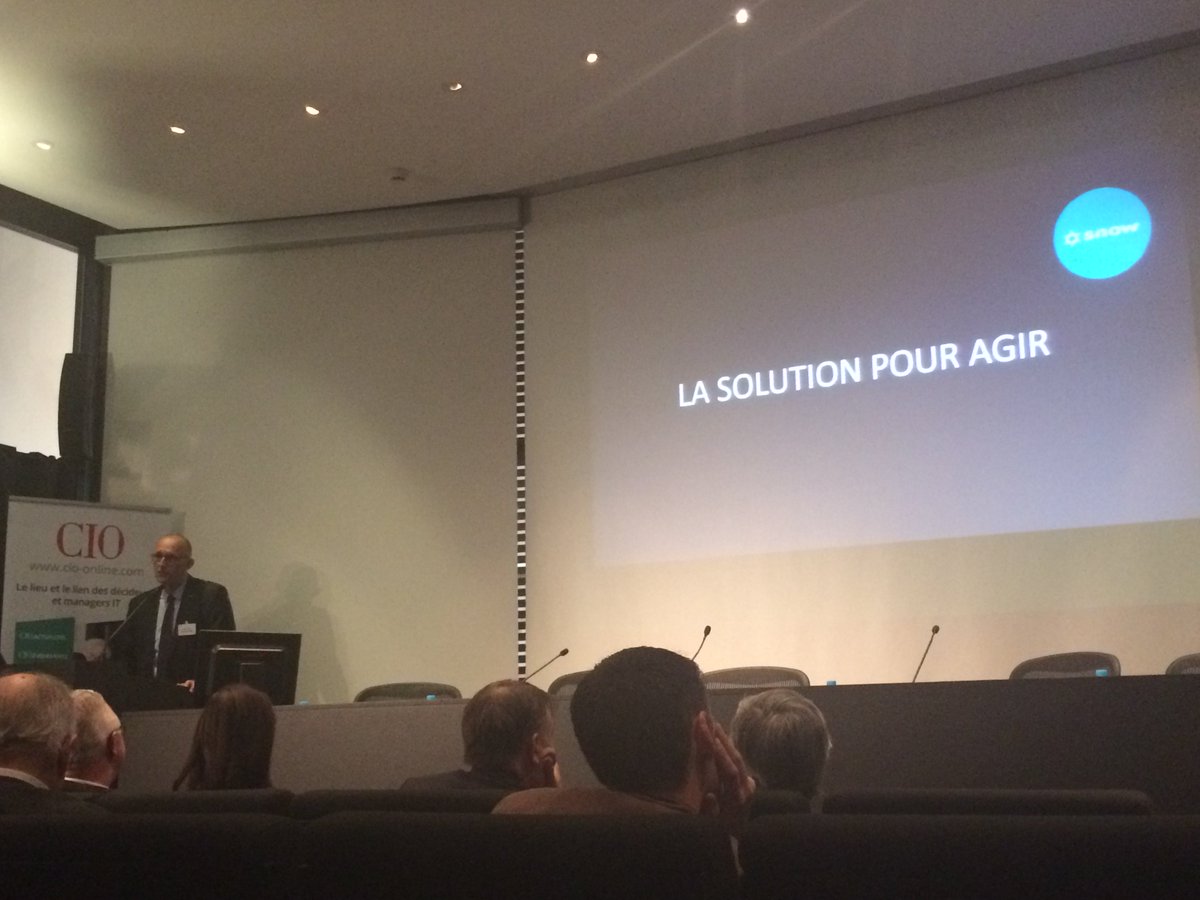 HLFSnow's tweet photo. .@SnowSoftware présent aujourd'hui lors de la matinée @CIOonline #ITSM #Licensing #SAM #SoftwareAssetManagement #CIOaas https://t.co/RDx5IzTZnU