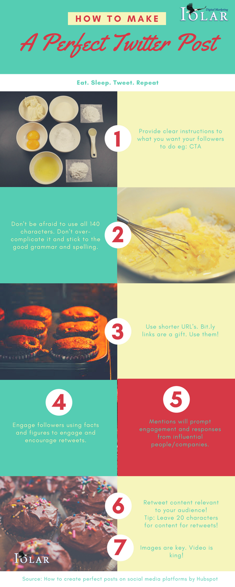 IolarDM's tweet photo. In the spirit of World Baking Day, see our infographic on the perfect recipe for a twitter post! @Odlums_Ireland #iolardm #worldbakingday https://t.co/LmK3uACiSL