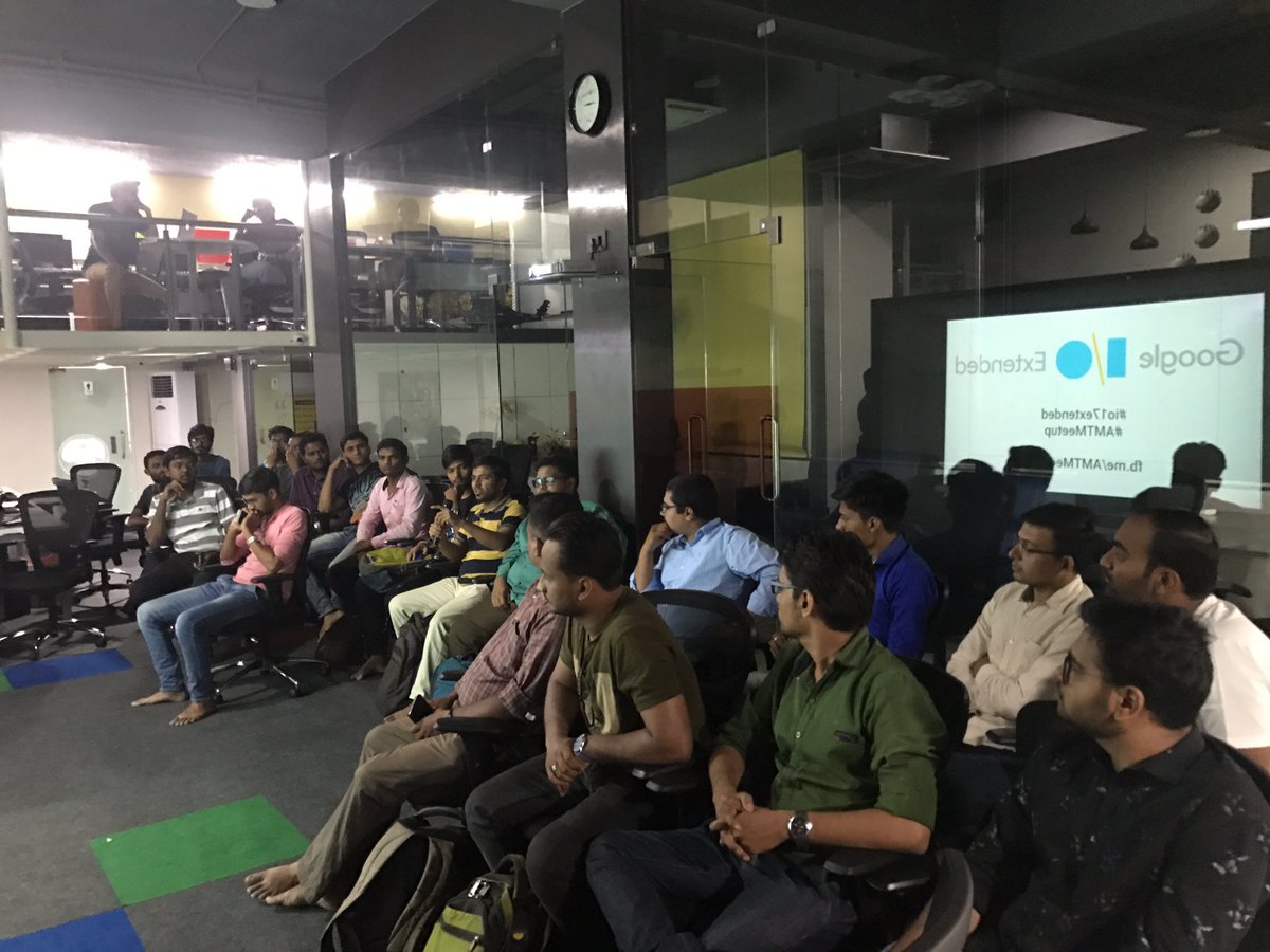 nirmalrdesai's tweet photo. First #AMTmeetup happening @multidots https://t.co/Dq6Wmwikcu