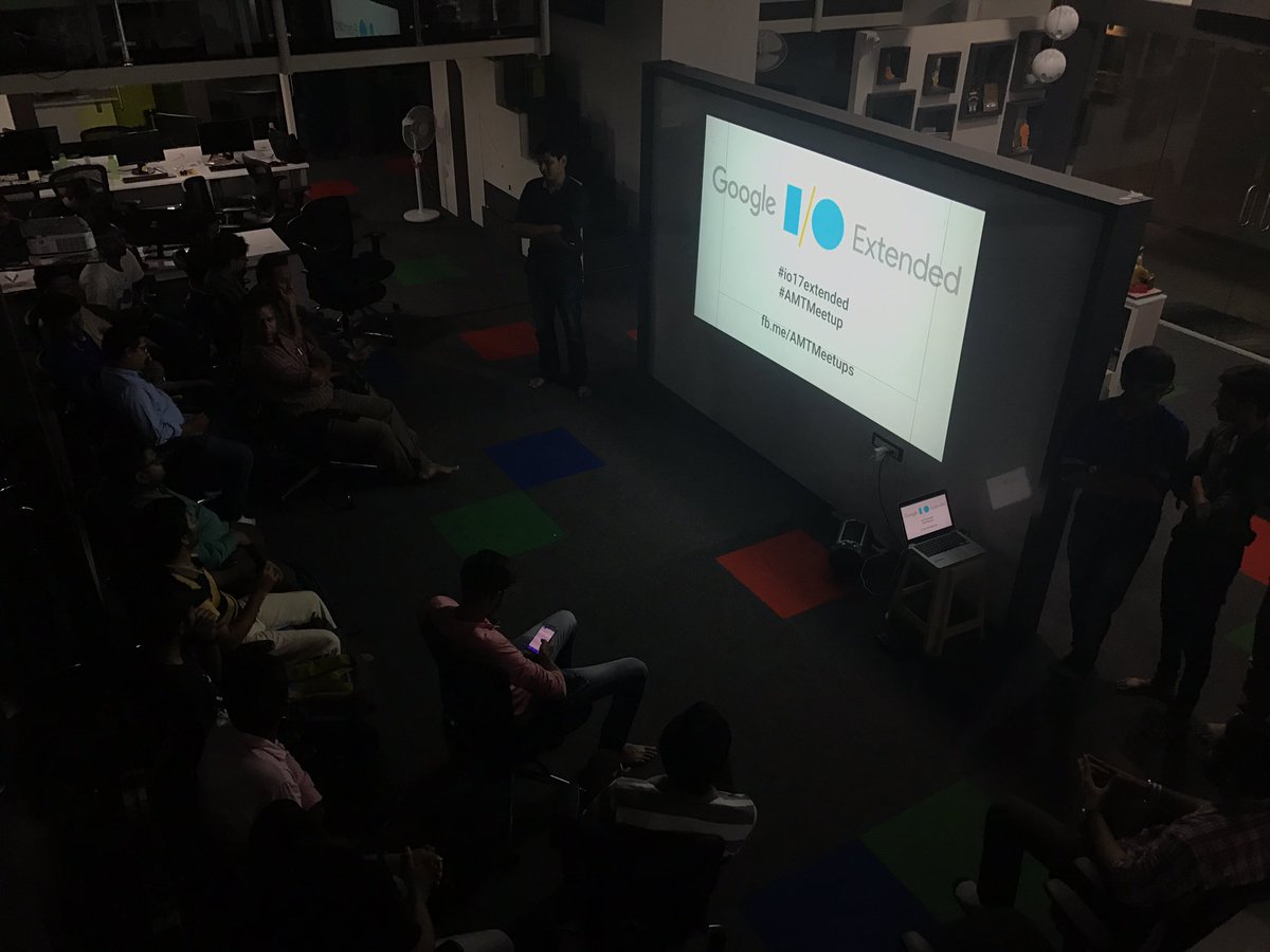nirmalrdesai's tweet photo. First #AMTmeetup happening @multidots https://t.co/Dq6Wmwikcu
