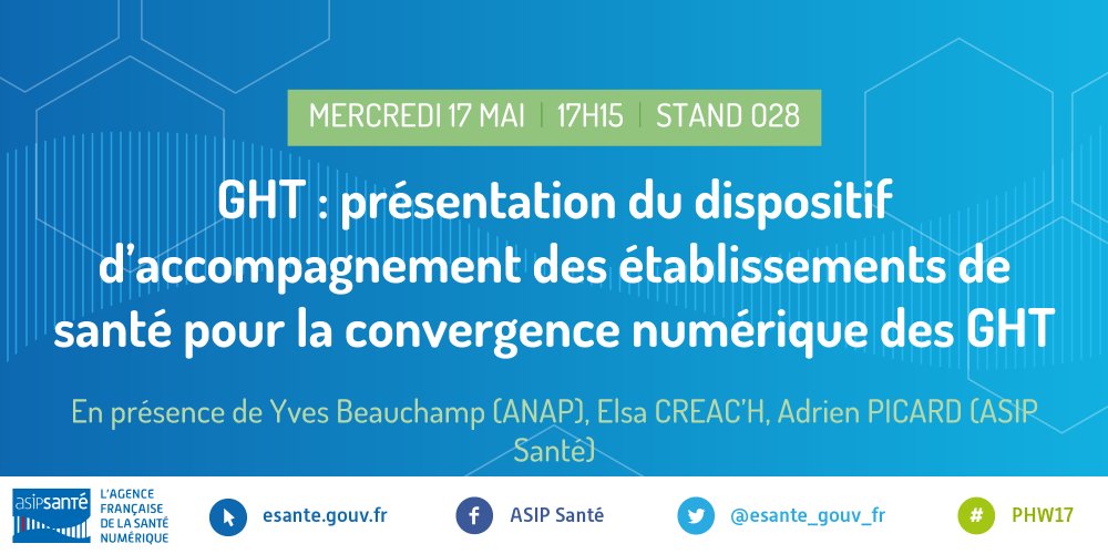 esante_gouv_fr's tweet photo. Les experts se penchent sur le dispositif d'accompagnement des établissements de #santé ! #PWH17 #SalonHIT https://t.co/NwsEsHLrmi