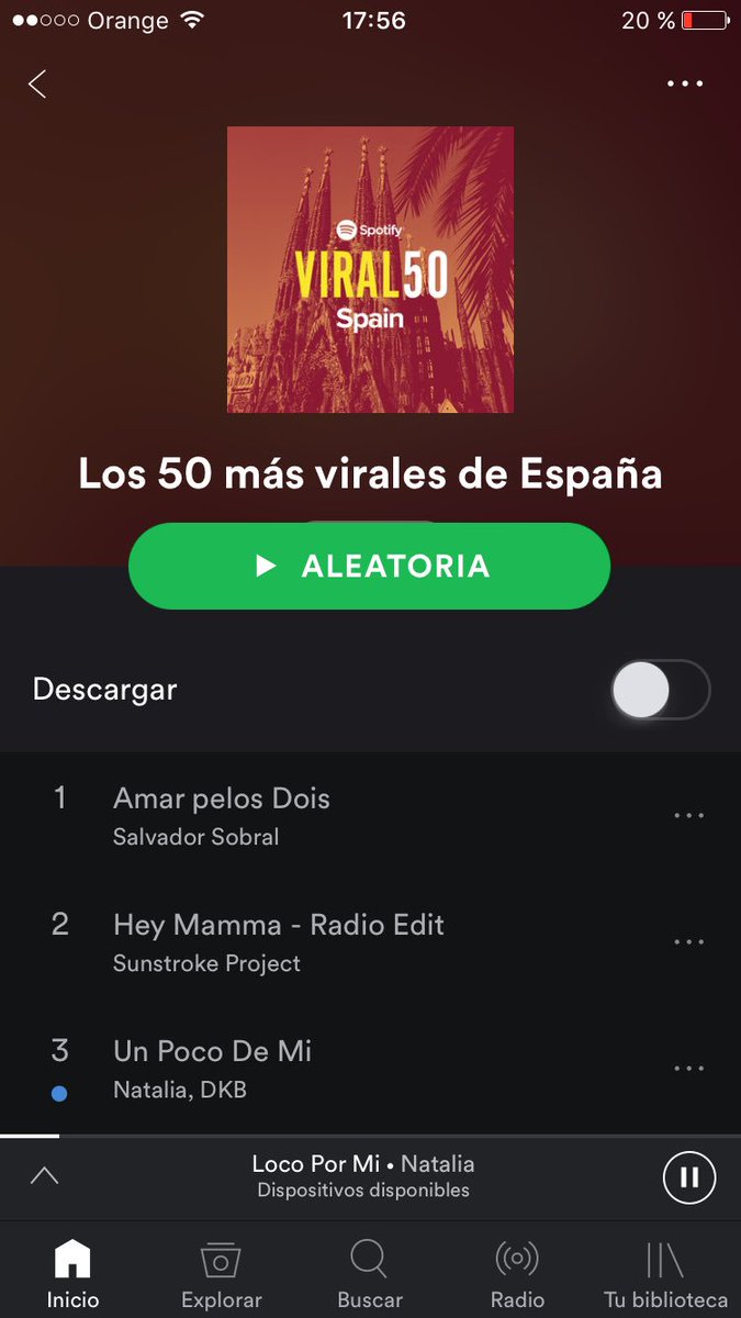 Familiaaaaaaaa estamos en lo más viral en <a href="/SpotifySpain/">Spotify Spain</a> #Spotify youtu.be/kRwPHYa2GZk
GRAAAAAACIAS 😍💃💃😁. #UnPocoDeMi