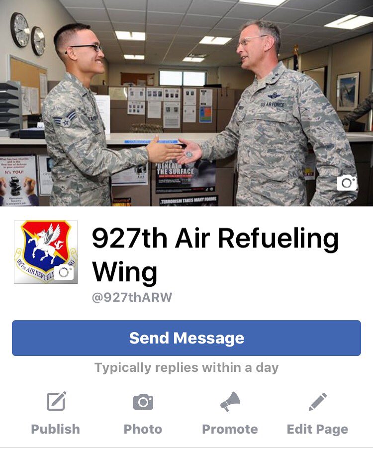 Stay up-to-date with the 927 by liking our FB page.  927th Air Refueling Wing