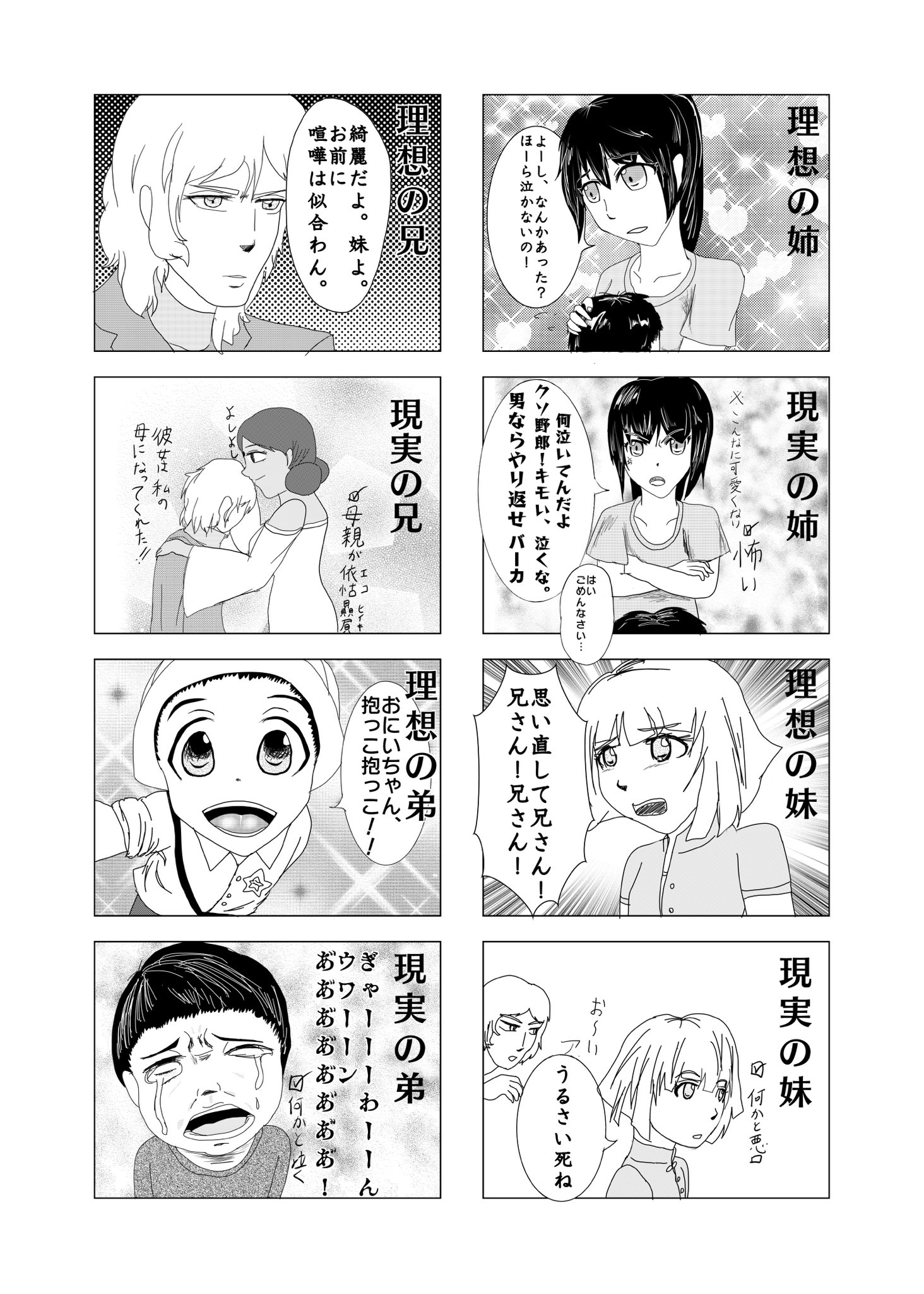 Sayu4813 En Twitter 兄弟姉妹の理想と現実 理想か現実に共感できる人はいいね Rtお願いします 兄弟 姉妹 兄妹 姉弟 漫画 シャアアズナブル セイラマス シャア セイラ アルテイシア キャスバル 理想と現実 T Co Wtozfnxn9g Twitter