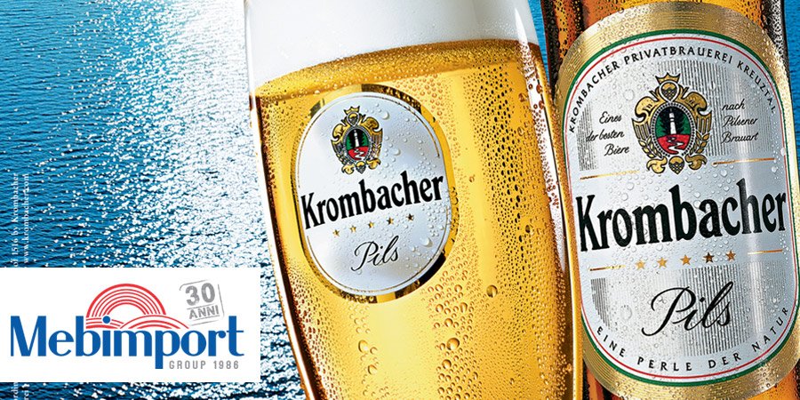 Mebimport's tweet photo. #Krombacher #Pils, #birra a bassa fermentazione #germania #mebimportgroup #distribuzione #beer #birra #horeca #superhoreca #drink #beverage https://t.co/AKACdo8KK2