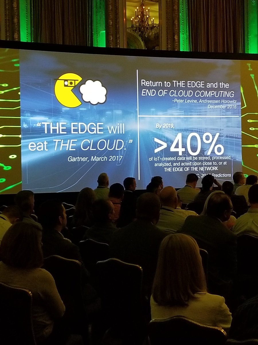 wrcastelvecchi's tweet photo. "The edge will eat the cloud"..#ePlustransform17 https://t.co/zptGkLzaHd