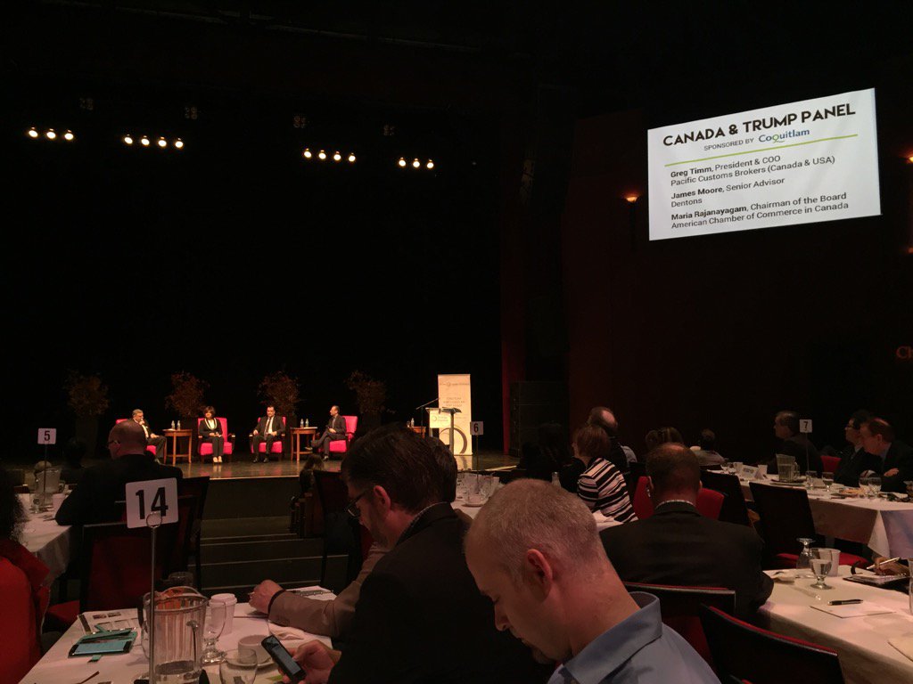 ballisticarts's tweet image. At the @TriCitiesCoC Economic Summit: Canada &amp;amp; Trump Panel! We're a proud sponsor of this informative event!