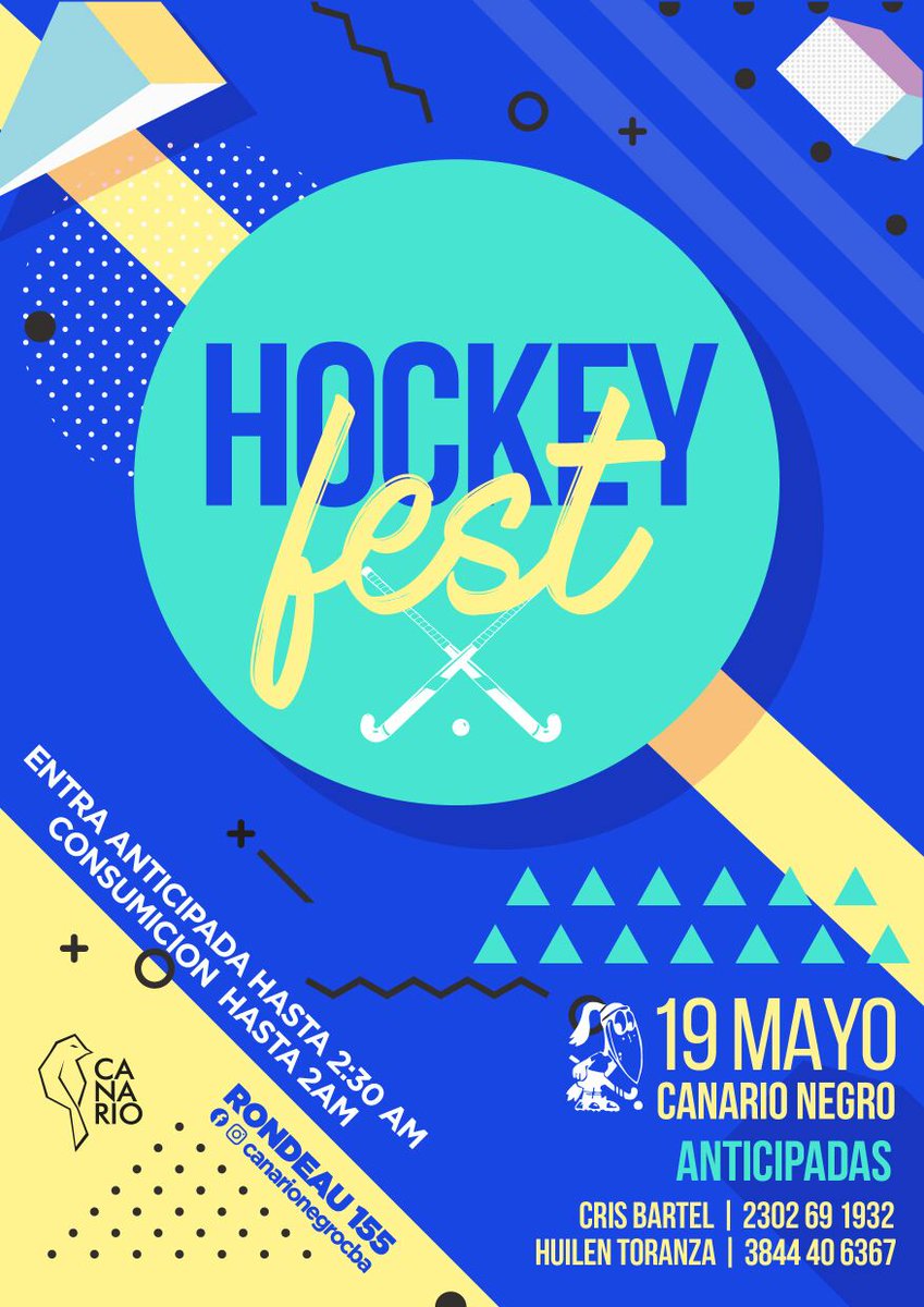cristalbartel's tweet photo. Faltan sólo 2 días!!!! No te quedes sin tu entrada.... #HockeyFest #NocheCuerva #Explota #Viernes19 @VivireNuevaCba https://t.co/Zx1CvHTbiJ