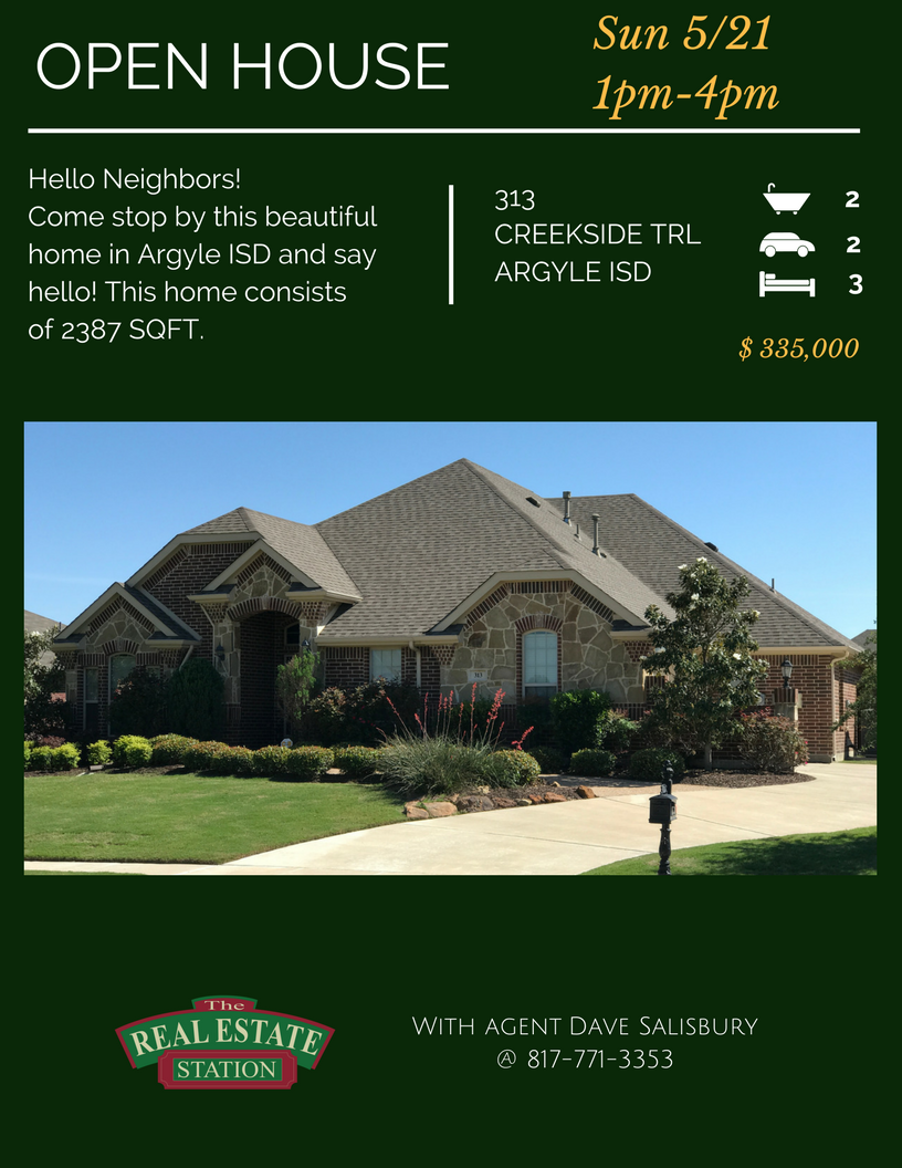 RESARGYLETX's tweet photo. OPEN HOUSES this Weekend!
#TheRealEstateStation #OpenHouse #ArgyleTexas https://t.co/0W37MBTqDu