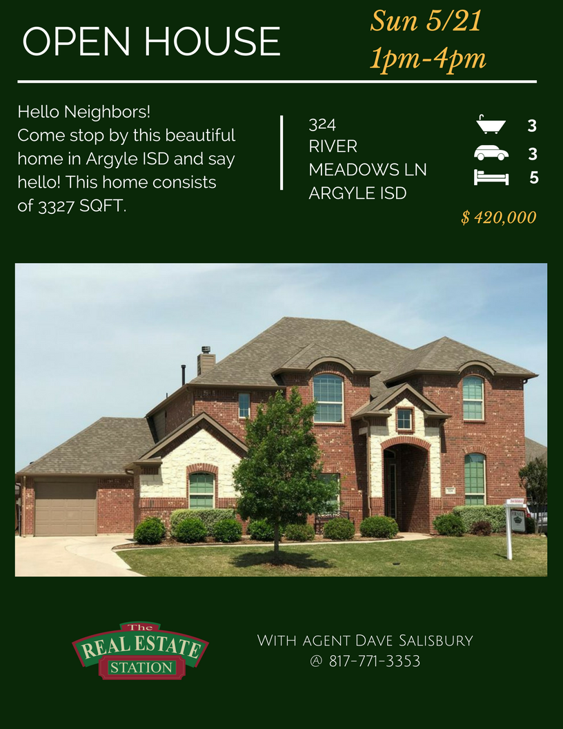 RESARGYLETX's tweet photo. OPEN HOUSES this Weekend!
#TheRealEstateStation #OpenHouse #ArgyleTexas https://t.co/0W37MBTqDu