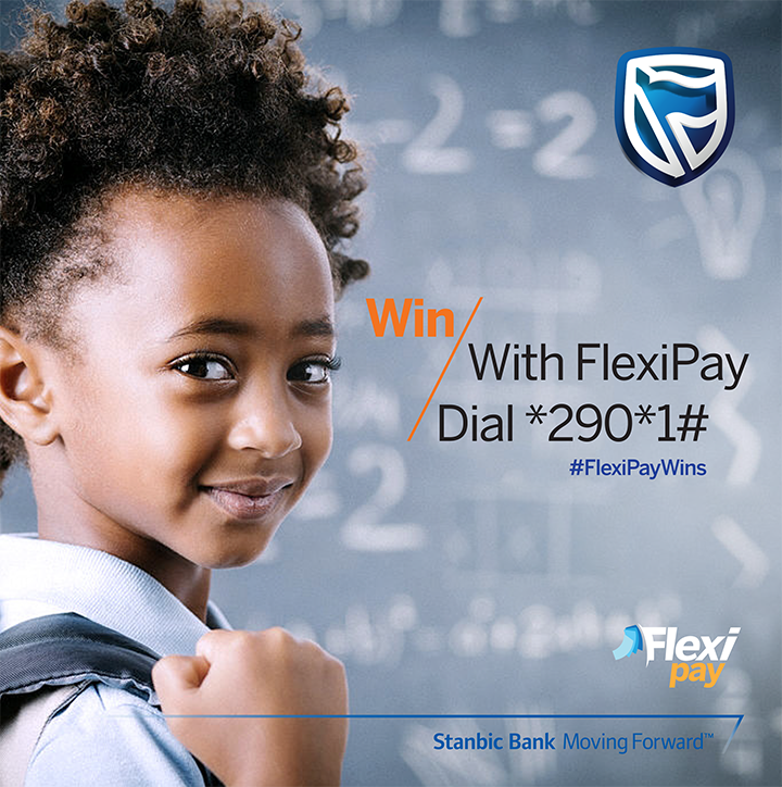 stanbicug's tweet photo. Over 500 prizes are up for grabs this school fees season with #FlexiPayWins! Simply dial *290*1# to pay school fees with Flexipay &amp; win. 1/2 https://t.co/5UK8UjwA0P