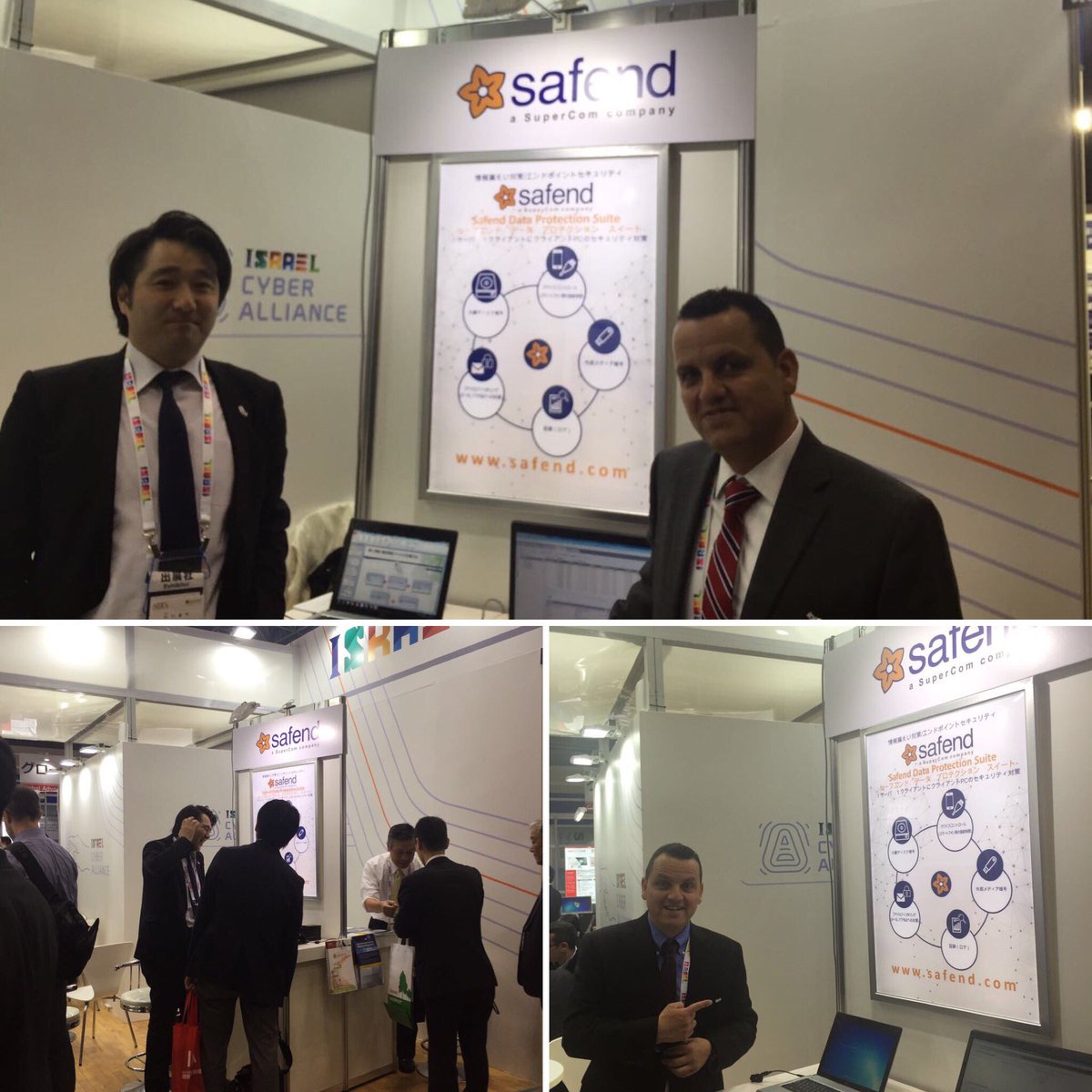 safend's tweet photo. Safend team in action at last weeks Japan 🇯🇵 IT Week. Data Protection is a global issue.  We Protect Millions of Endpoints Daily #dontbenext https://t.co/Rr6Yk5iG44