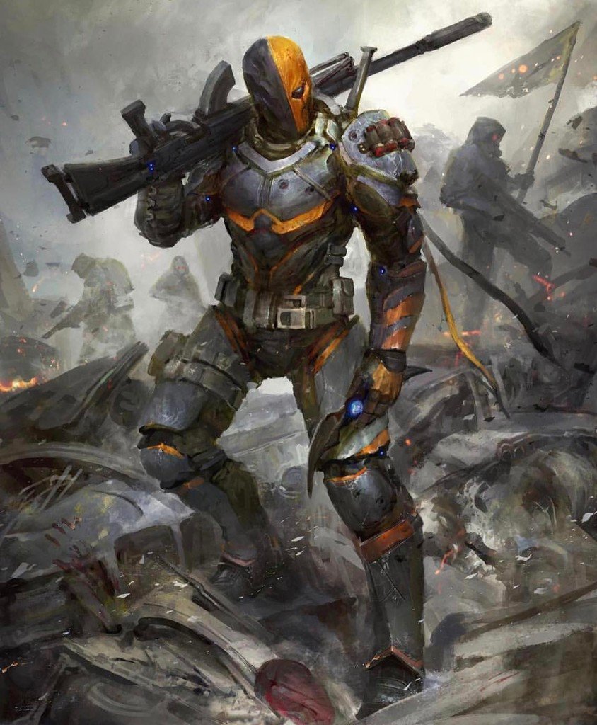 Treadwater's tweet photo. Love this Deathstroke art!  Please tag artist if known. #deathstroke #dcu #dccomics #batman https://t.co/P8E3FMDxcR https://t.co/n8ivWC35qf