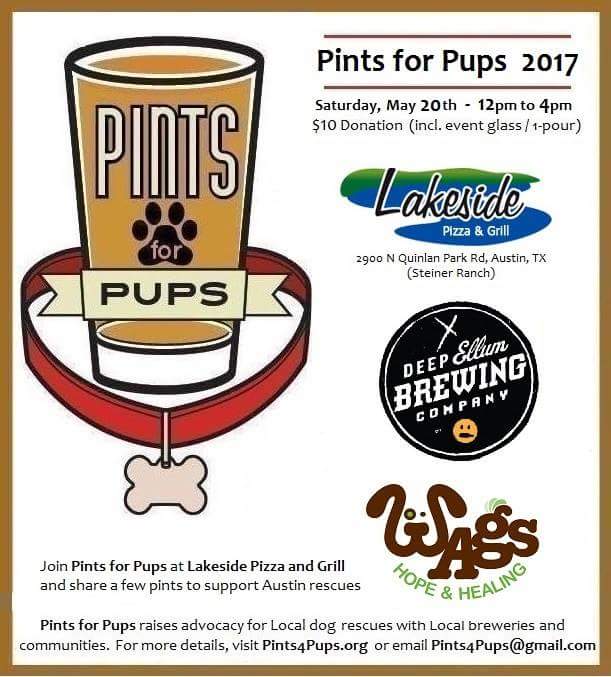 Pints4Pups's tweet image. @Pints4Pups @Lakeside_Pizza on Sat 5/20 for @WagsHopeHealing