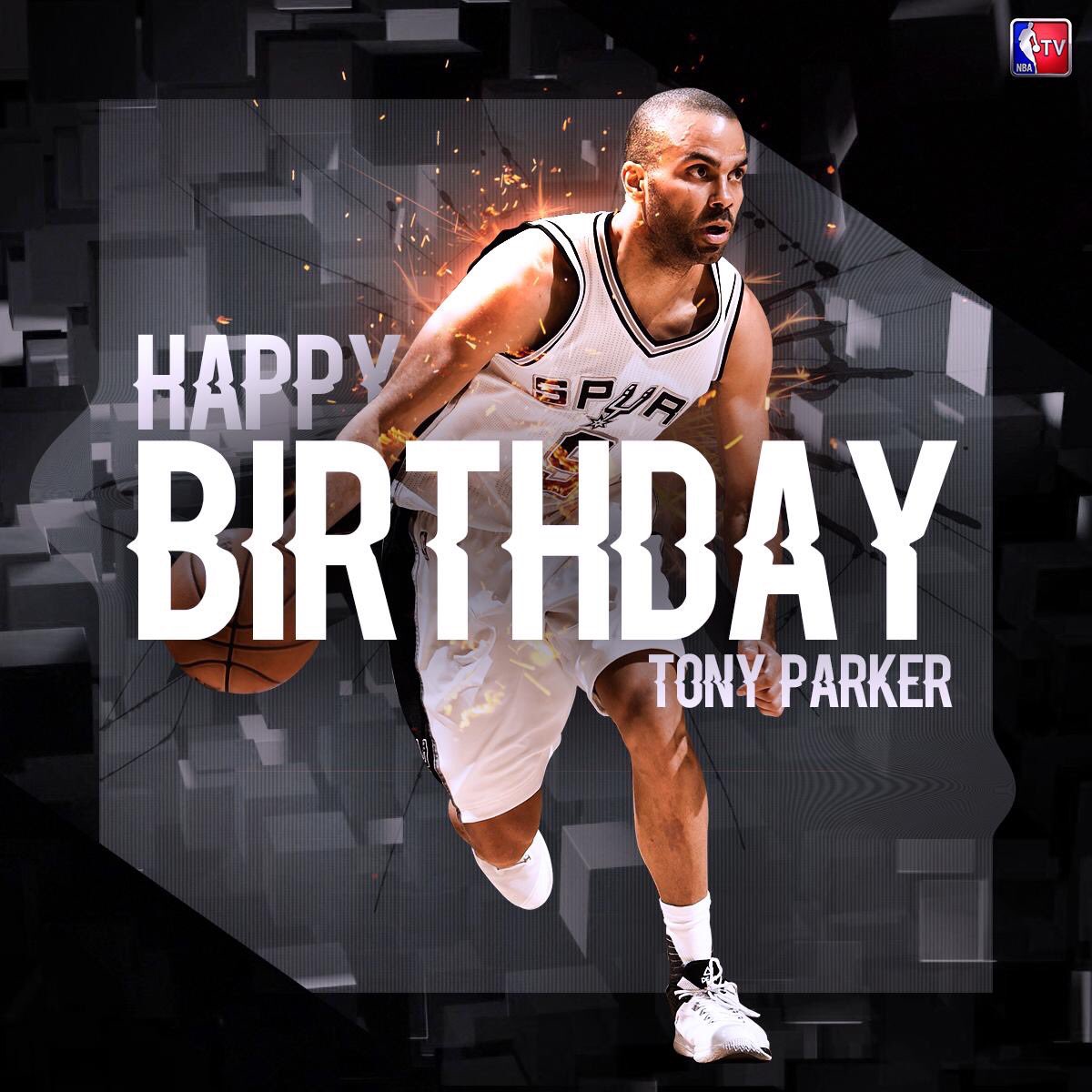 4x NBA Champion
6x All-Star 
2007 Finals MVP

Happy 35th Birthday to Tony Parker!      