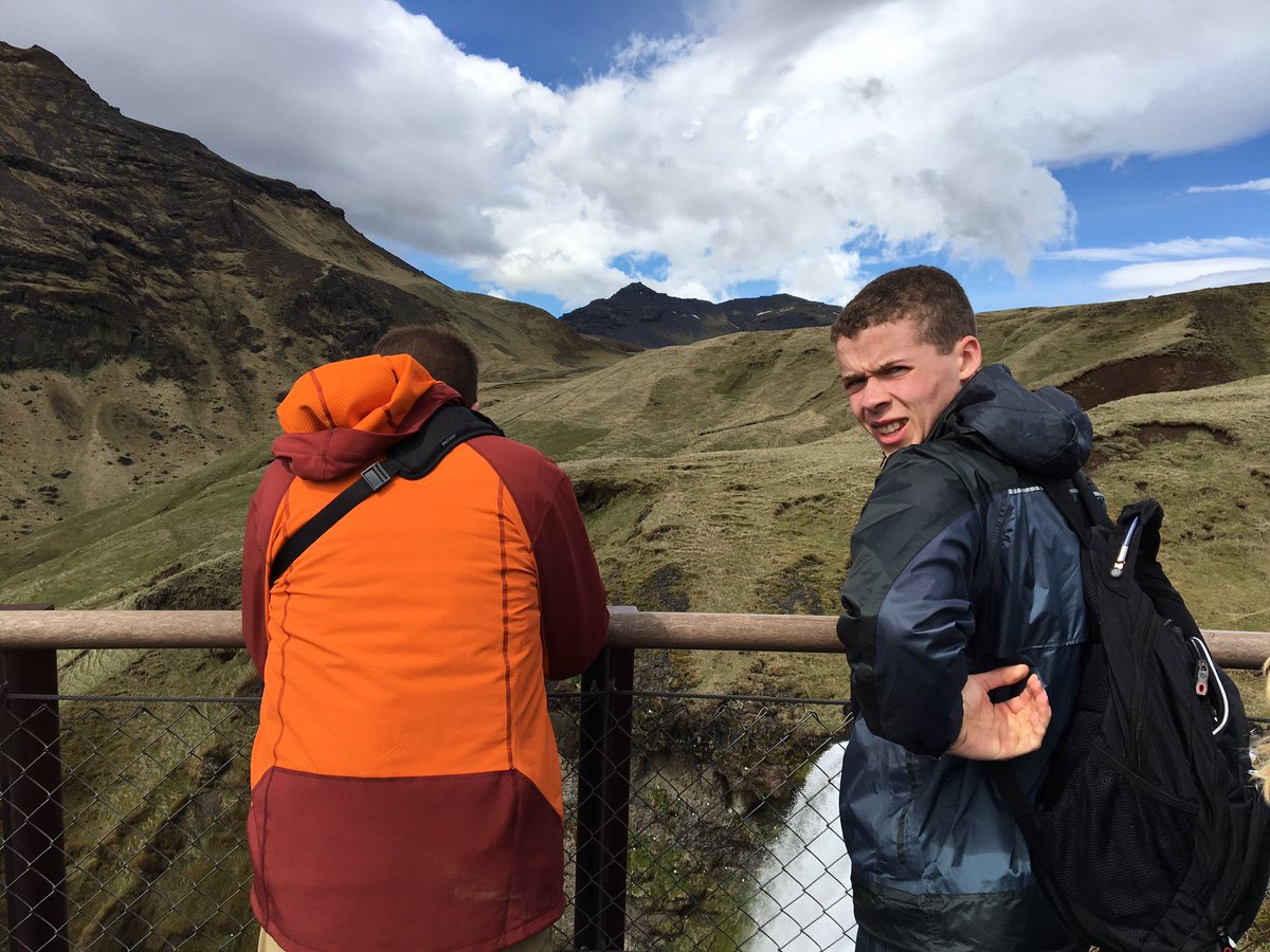 stelling_rci's tweet photo. More waterfalls and basalt columns. On our way to southeast Iceland for 3 nights. #RCIceland @kennlharvey https://t.co/yjm0cwnvRA