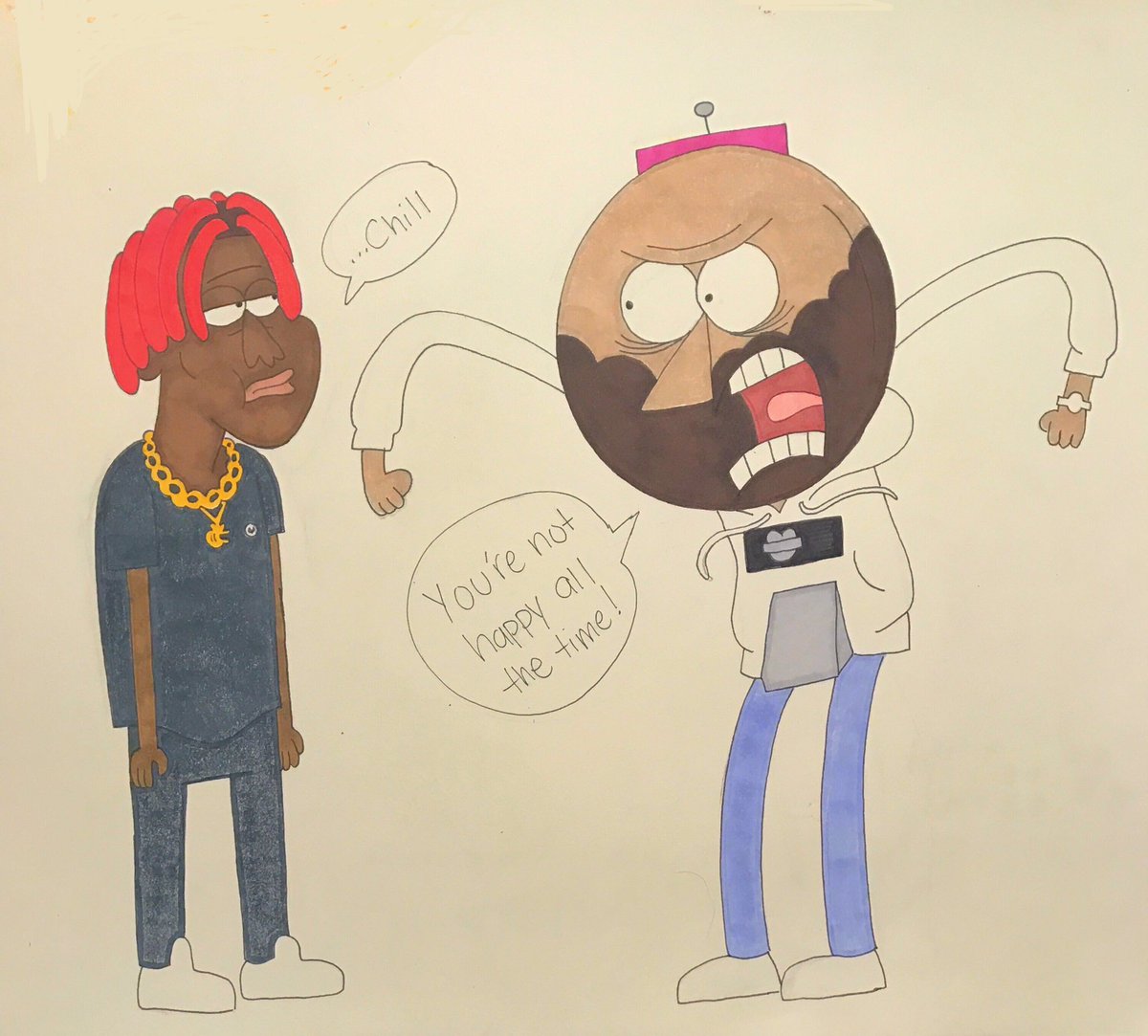Shtreetwear's tweet photo. Lil Yachty and Joe Budden https://t.co/WBEHLAxXIy