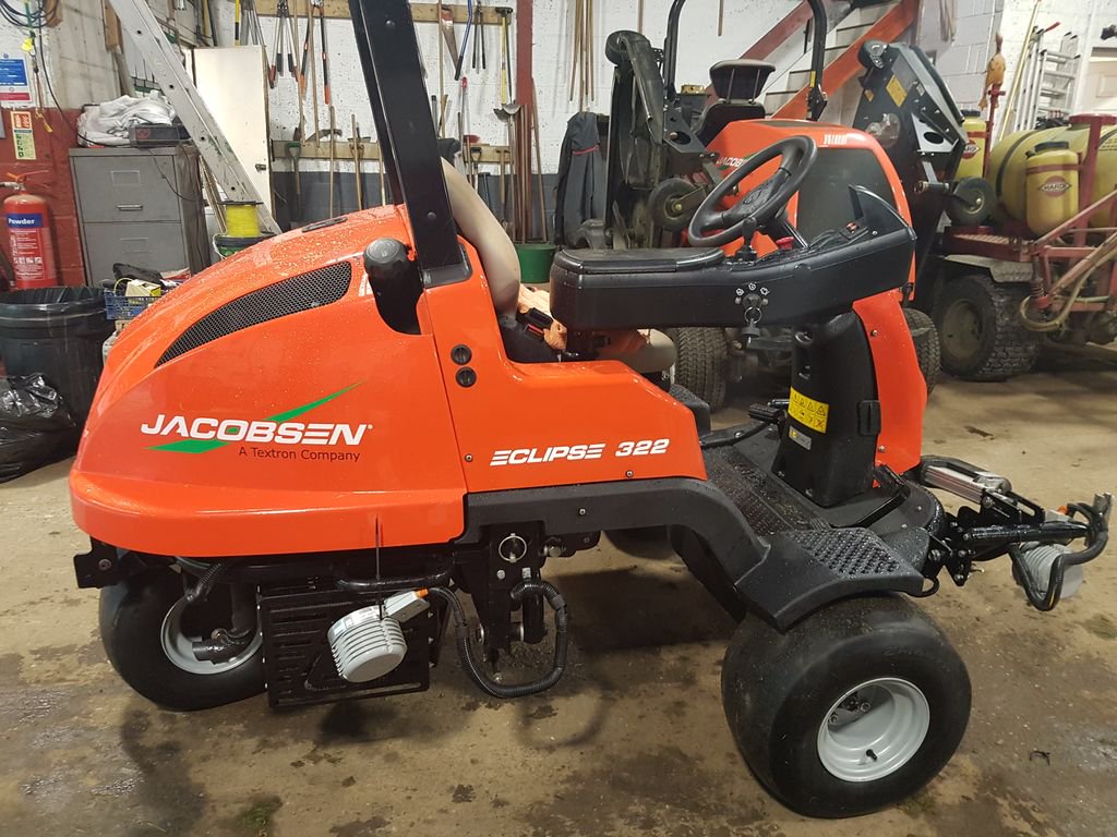 Our New Greens Mower as arrived so look forward to the results it produces