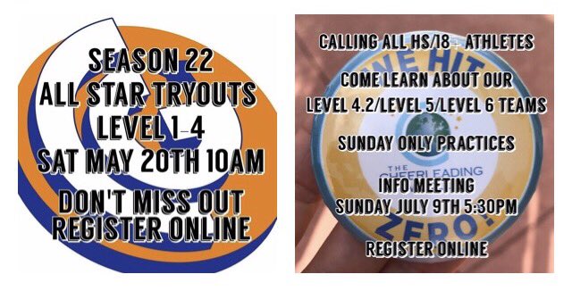 justchristina_0's tweet photo. Join us in season 22!! Register online https://t.co/fXA7CFgJog! #cg4l #cheergyms #theblueprint #season22 #orangeandblue ๐๐ถ https://t.co/h7xpn7AEeu