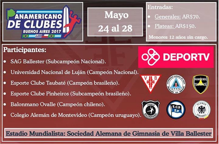 A PREPARAR LOS BOMBOS, LA GARGANTA Y LOS TRAPOS QUE SE VIENE EL PANAMERICANO DE CLUBES!!