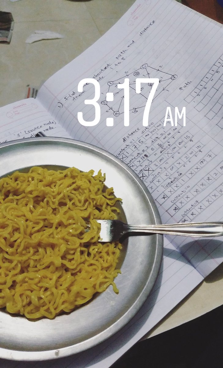 dijkstrasalgo's tweet image. #exams #analysisofalgorithms #maggi #yosasur