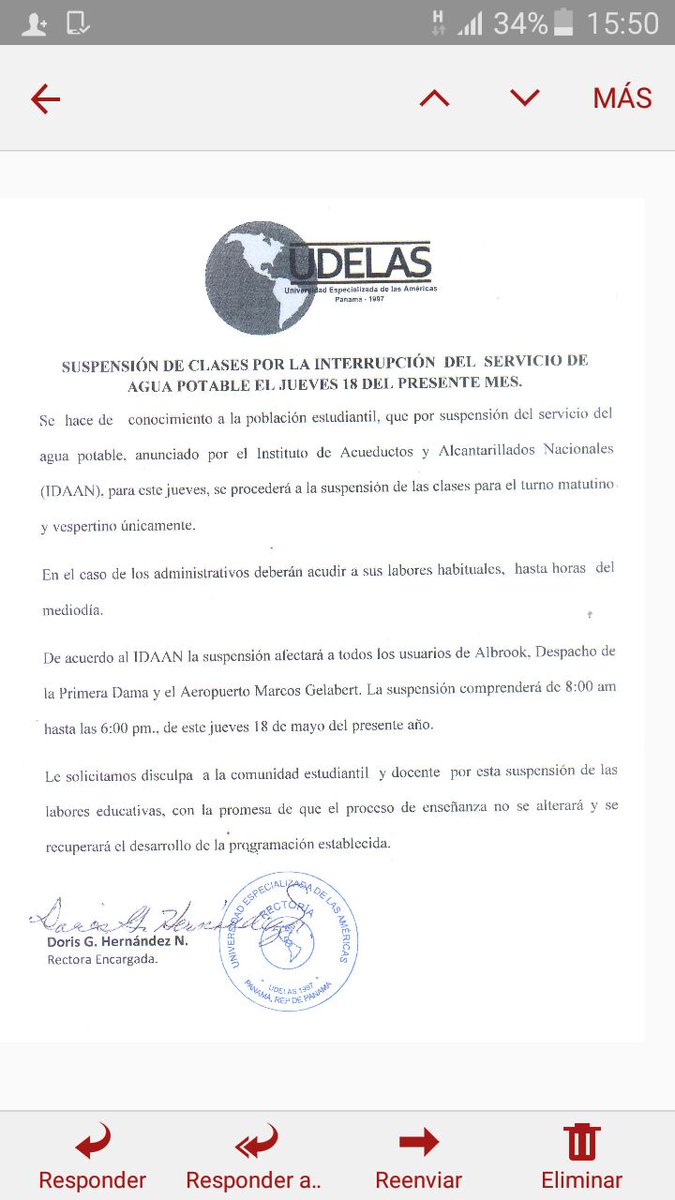DrJayMolino's tweet photo. #muchachos #matematica1 buenas tardes muchachos. Esta es la circular oficial. Las clases se suspendieron de 8am-6pm. Gracias https://t.co/1yhdtY82cU