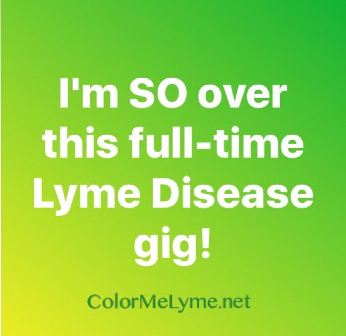 TerryMMayfield's tweet photo. Tiny #Lyme whine! #truth #lymediseasesucks #GetItBeforeYouGetIt https://t.co/b9hlS4MyLJ