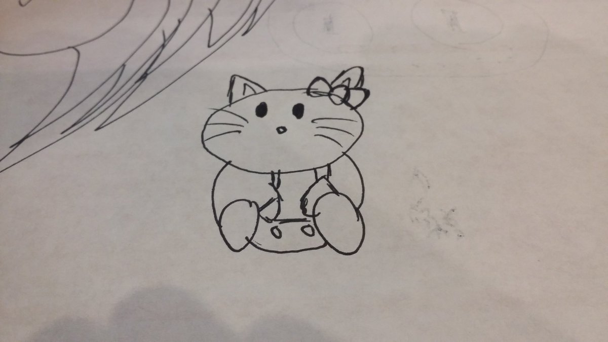 Hybrid_Yuki's tweet photo. My pathetic attempt at drawing hello kitty by memory https://t.co/ElwnjGsPiF