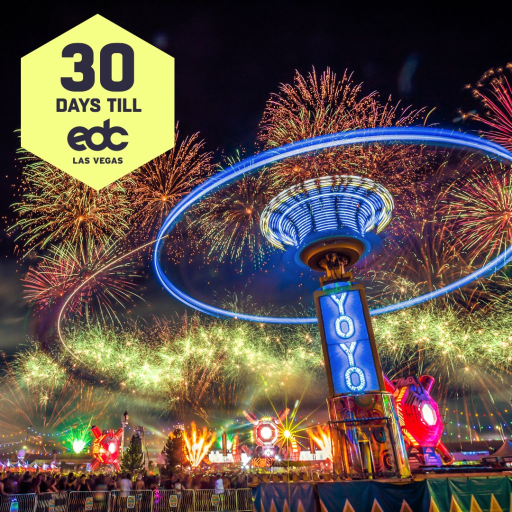 EDC_LasVegas's tweet photo. Yo, Yo! We go Dusk till Dawn in 30 DAYS! 🙌 🎉 #EDCLV2017 https://t.co/BiAzW5Ox3Q