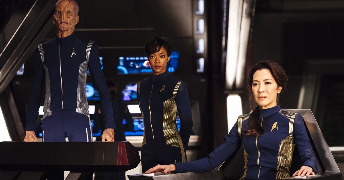 StarTrek's tweet photo. #StarTrekDiscovery reveals first look trailer, key art &amp; more https://t.co/83SsnwbiLm https://t.co/qsNSh0KRdo